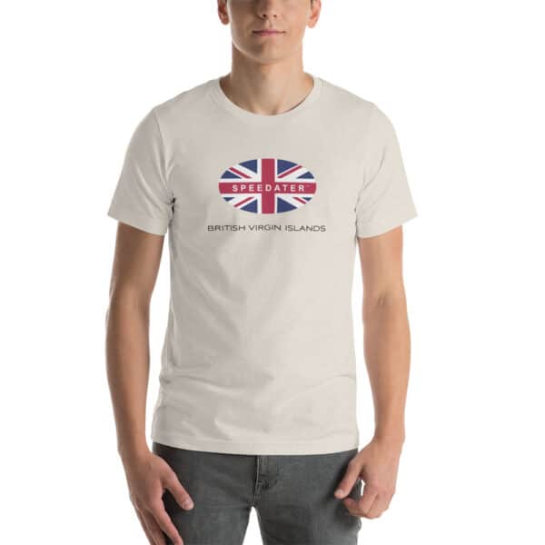 Speedater British Virgin Islands Short-Sleeve Unisex T-Shirt - Image 4