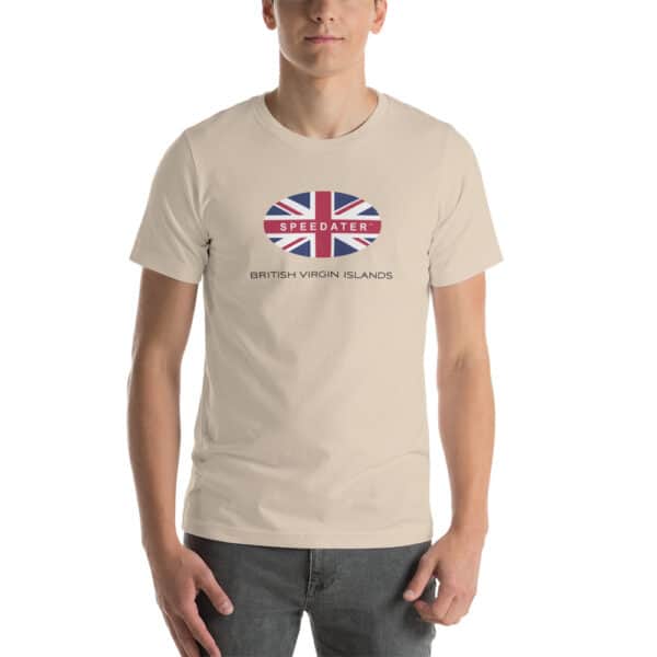Speedater British Virgin Islands Short-Sleeve Unisex T-Shirt - Image 2