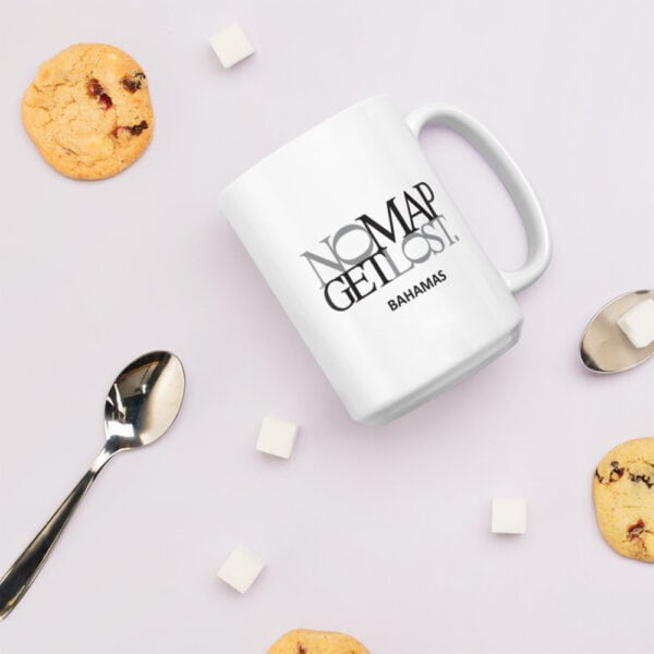 No Map Get Lost Bahamas Mug