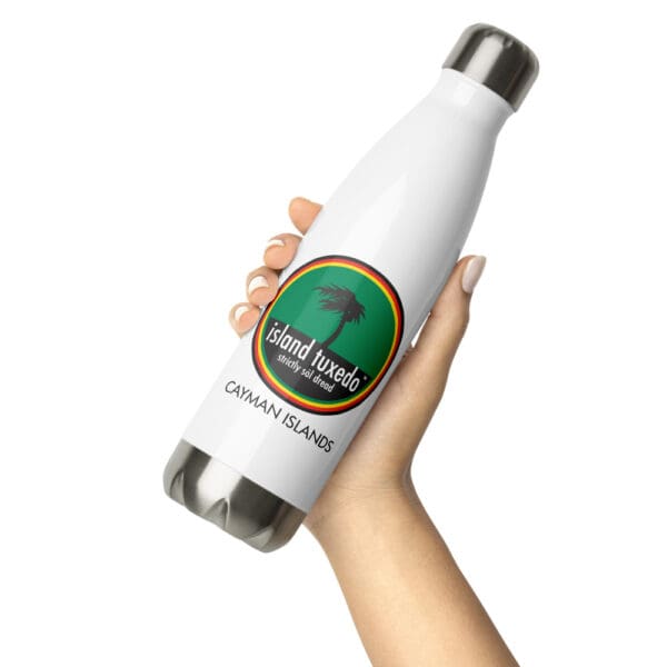 Island Tuxedo Cayman Islands Stainless Steel Water Bottle - Image 5