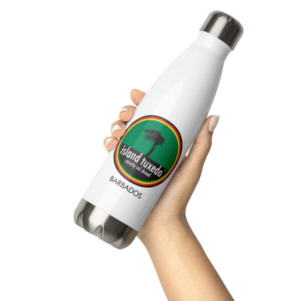 Island Tuxedo Barbados Stainless Steel Water Bottle - Image 5